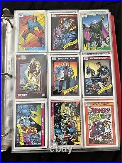 Binder Of Marvel Trading Cards 1991-1992. 648 Cards Total