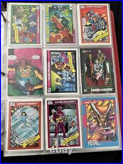 Binder Of Marvel Trading Cards 1991-1992. 648 Cards Total