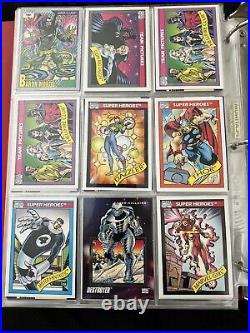 Binder Of Marvel Trading Cards 1991-1992. 648 Cards Total