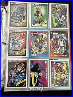 Binder Of Marvel Trading Cards 1991-1992. 648 Cards Total