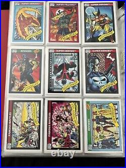 Binder Of Marvel Trading Cards 1991-1992. 648 Cards Total