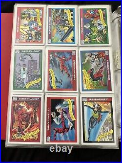 Binder Of Marvel Trading Cards 1991-1992. 648 Cards Total