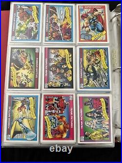 Binder Of Marvel Trading Cards 1991-1992. 648 Cards Total