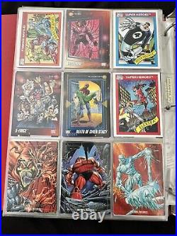 Binder Of Marvel Trading Cards 1991-1992. 648 Cards Total