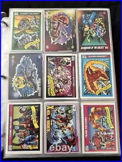 Binder Of Marvel Trading Cards 1991-1992. 648 Cards Total