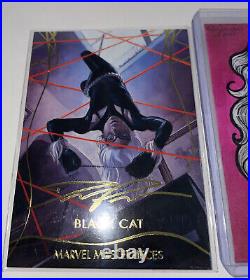Black Cat Sketch Card + Bonus BlackCat Marvel Masterpieces Gold Foil Signature