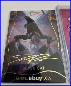 Black Cat Sketch Card + Bonus BlackCat Marvel Masterpieces Gold Foil Signature