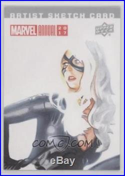 Black Cat Sketch Card Marvel Annual 2017 by Charlie Cody