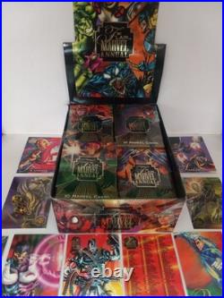 Box Fresh & Tested 4 Sealed Packs 1995 Marvel Flair Annual Trading Cards Mint
