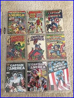 Captain America Rare Vhtf 32 Original Sketch Art & Trading Card Lot 1966 Marvel