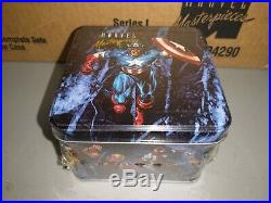 CASE of (6) 1992 Marvel Masterpieces Series 1 Card Tins JUSKO! Each tin SEALED