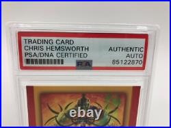 CHRIS HEMSWORTH PSA AUTO AUTHENTIC Signed MARVEL graded card THOR RAGNAROK