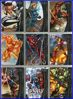 Complete 50 Base Card Set 2012 Marvel Premier 1-50 Super Rare Only 199 Made