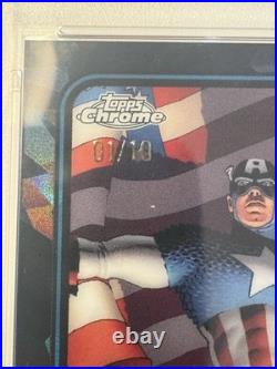 Captain America Black Sapphire 1/10 ALPHA PSA 10 2025 Topps Marvel Sapphire
