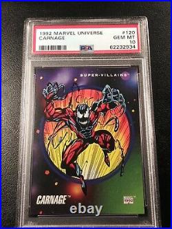 Carnage 1992 Marvel Universe #120 Gem Mint Psa 10 Iimpel X-men Low Pop