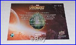 Chris Hemsworth Thor Impressions Marvel Avengers Infinity War Auto Autograph SP