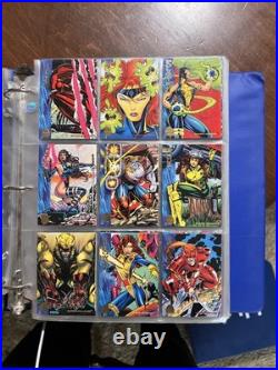 Complete 1994 Set Of Marvel Cards From Fleer Corp 1-200 In Great Condition