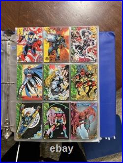 Complete 1994 Set Of Marvel Cards From Fleer Corp 1-200 In Great Condition