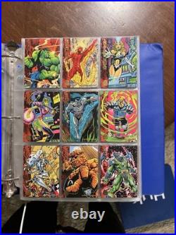 Complete 1994 Set Of Marvel Cards From Fleer Corp 1-200 In Great Condition