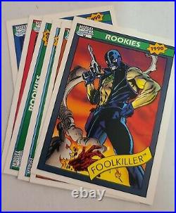 Complete Set of 1990 Impel Marvel Universe Trading Cards 162 Base + 5 Hologram