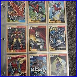 Complete set 1992 Marvel Masterpieces insert chase Spectra trading cards