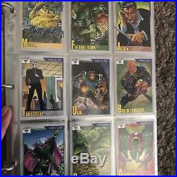 Complete set 1992 Marvel Masterpieces insert chase Spectra trading cards