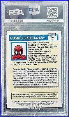 Cosmic Spider-man 1990 Marvel Universe #30 Psa 10 Gem Mint Rare