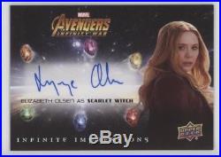 Elizabeth Olsen Scarlet Witch 2018 Marvel Avengers Infinity War Autograph II-SW