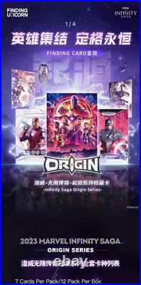 FINDING Card x Marvel Hero Infinity Saga Origin Series Trading Card Sealed Box