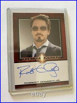 FULL SET 2008 IRON MAN Autographed Trading Cards Robert Downey Jr Jeff Bridges
