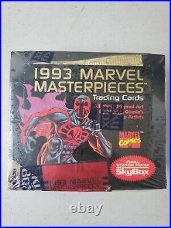 Factory Sealed 1993 Marvel Masterpieces Trading Card Box Skybox (36 packs/box)