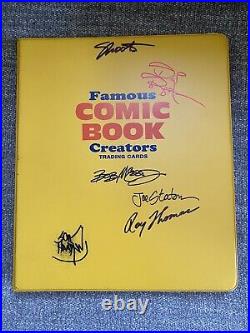 Famous Comic Book Creators 51 Autographed Cards and Rare Collection