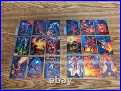 Fleer Marvel Masterpieces Lot 153 Cards Holofoil Subset Power Blast 1994