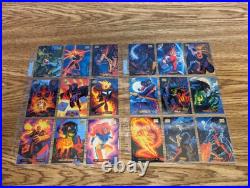 Fleer Marvel Masterpieces Lot 153 Cards Holofoil Subset Power Blast 1994