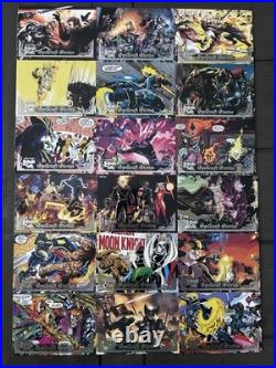 Fleer Ultra Midnight Sons Full Base Set Plus Insert Cards, 154 Cards Total