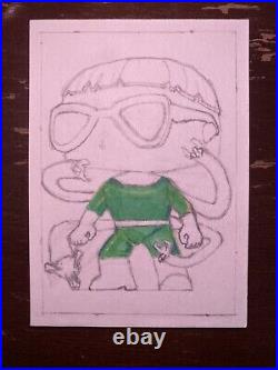 Funko Marvel Doctor Octopus Artist Sketch Trading Card Doc Ock Octavius Copic