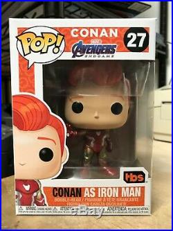Funko Pop Conan O'brien Iron Man Marvel Sdcc 2019 Comic Con Exclusive In Hand
