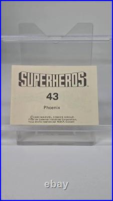 Ghost Rare 1980 Marvel Superheros Phoenix Rookie 1st Rc Xmen Not Terrabusi Ssp