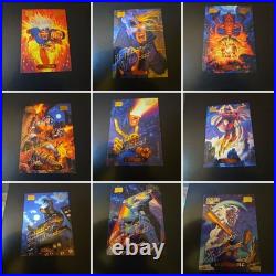 Gold Foil Marvel Masterpiece Cards Iron Man, Hulk, Scarlet Witch And More