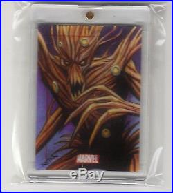 Groot Sketch Card Marvel 75th Anniversary Guardians Of The Galaxy 1/1 F Kadar