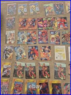 HUGE Marvel OverPower 1995 Card Lot Spider-Man Venom X-Men Vintage CCG
