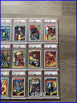 HUGE Marvel Universe PSA Lot 23 Cards (9 PSA 9.0) Punisher Daredevil Spider-Man
