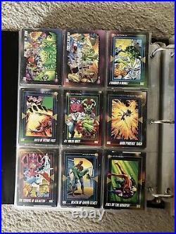 HUGE Marvel Universe Super Heroes Comics 1992 Impel Trading Cards Set Lot