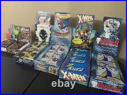 Huge Lot Marvel Trading Cards, Boxes, And More