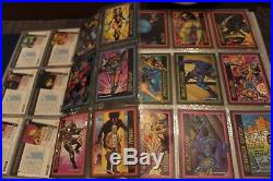 Huge Marvel + Sets 811 Card Lot Masterpieces Flair X-men Upper Deck 91 94