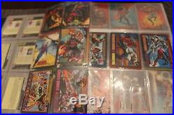 Huge Marvel + Sets 811 Card Lot Masterpieces Flair X-men Upper Deck 91 94