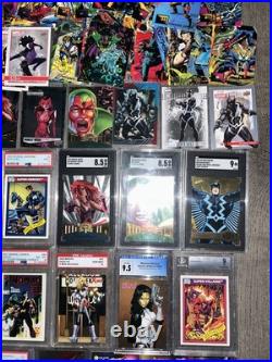 Huge Marvel cards Lot PSA CGC SGC BGS Graded Slabs Bonus Comic Trading Cards