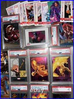 Huge Marvel cards Lot PSA CGC SGC BGS Graded Slabs Bonus Comic Trading Cards