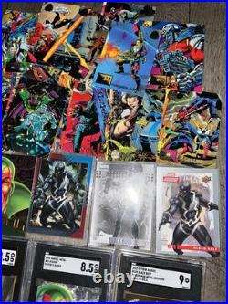 Huge Marvel cards Lot PSA CGC SGC BGS Graded Slabs Bonus Comic Trading Cards