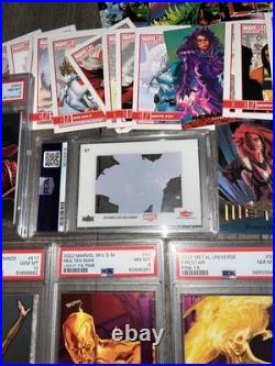 Huge Marvel cards Lot PSA CGC SGC BGS Graded Slabs Bonus Comic Trading Cards